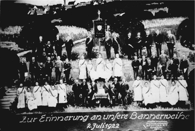 Der Liederkranz Tailfingen anno 1922 anl. der Bannerweihe
